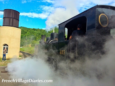 French Village Diaries Train de l'Ardeche Dolce Via cycling France