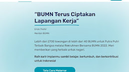 Rekrutmen Bersama BUMN 2022, Ini Posisi yang Kuotanya Masih Tersedia Dan Posisi Yang Sepi Peminat