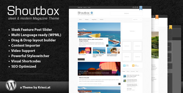 Shoutbox Magazine - News / Editorial Blog / Magazine