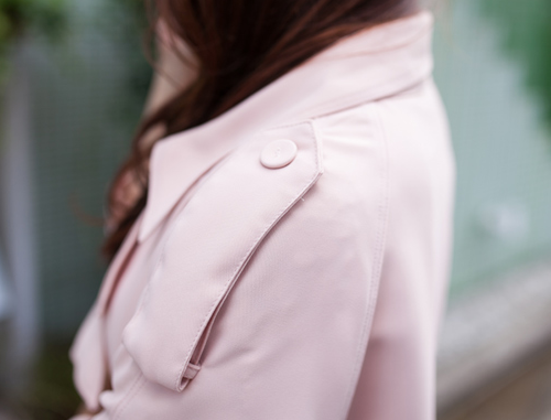 Belted Wide Lapel Trench Coat