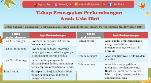 tabel tumbuh kembang anak idai