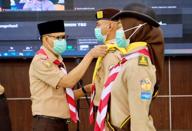 Dilepas Wakil Walikota, Petugas Upacara HUT Pramuka Tingkat Nasional Diminta Berikan yang Terbaik