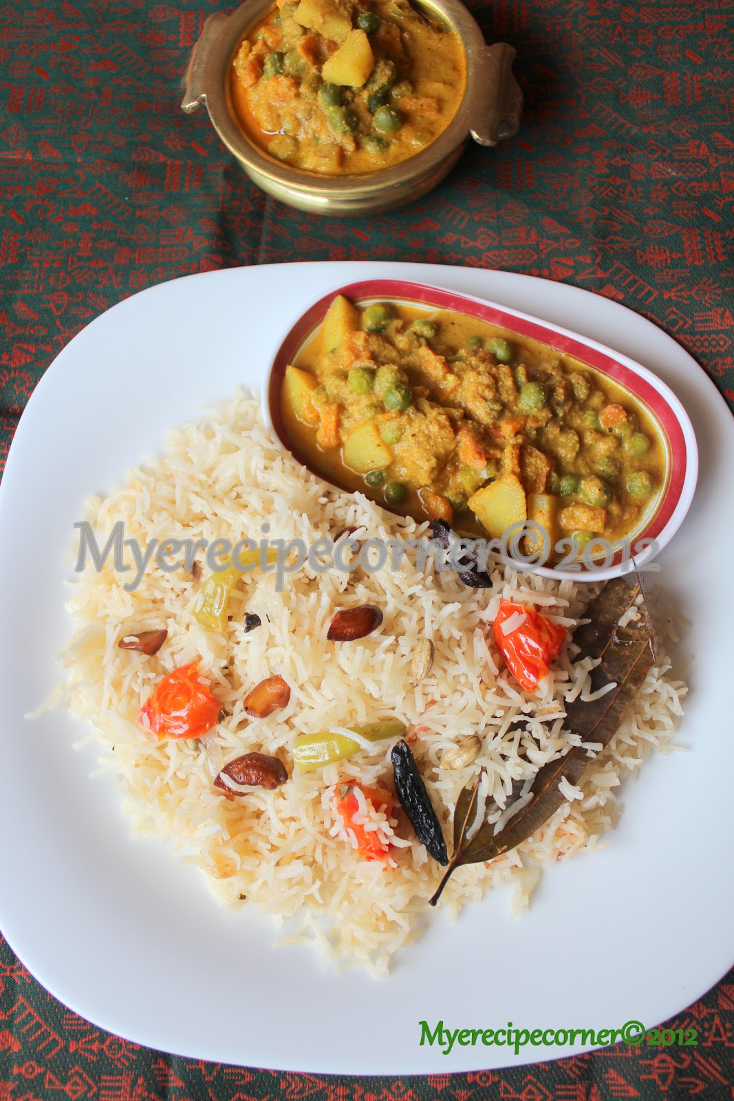 recipe Mye's recipe tamil for rice Rice kurma with Brinji Kitchen:  in Kurma