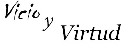 Vicio y virtud