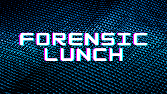 Forensic Lunch 3/8/19 Eric Zimmerman Lee Whitfield Hosted by David Cowen