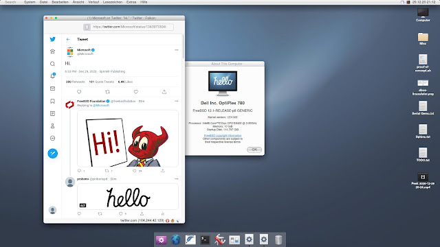 Hello System desktop