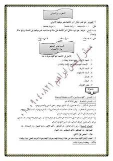 مذكرة نحو رائعة للصف الثاني الاعدادي الترم الاول من اعداد الاستاذ حسن ابراهيم