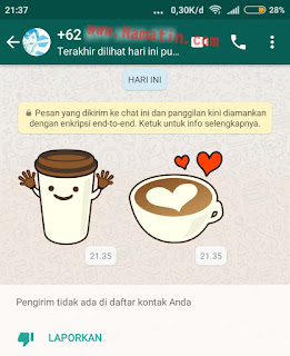 atasi stiker wa tidak muncul