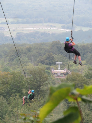 Zipline Blue Mountain.