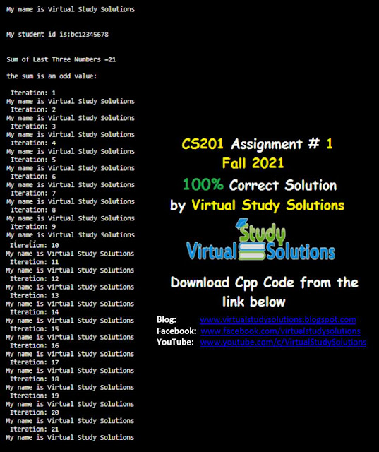 CS201 Assignment 1 Fall 2021 Solution Output Preview