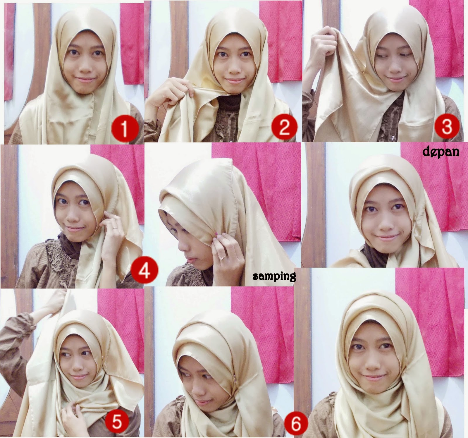 Tutorial Hijab Pashmina Satin Santai Sejutahijab