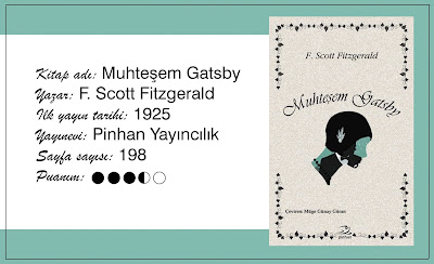 F. Scott Fitzgerald, ilk yayın tarihi 1925, Pinhan Yayıncılık, 198 sayfa