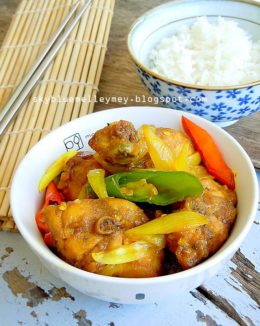 Melley Mey s Kitchen Resipi Ayam Masak Kunyit  