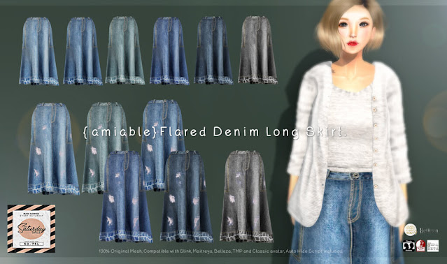 {amiable}SATURDAY SALE　Denim Skirt &BLACK FRIDAY SALE@the main store.