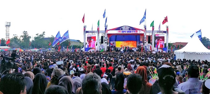 Ribuan Pendukung Meriahkan Kampanye Koyem-SHD di Sanaman Mantikei