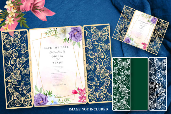 Etsy Butterfly Invitation Card SVG for Cricut cut files for your personal DIY projects