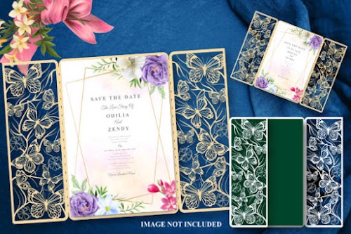 Download SVG Vector Butterfly Invitation Card SVG for Cricut create your own DIY projects using your Cricut Explore, Silhouette Cameo and more.