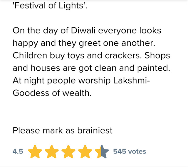 100 word's essays On diwali,totaly free to write.