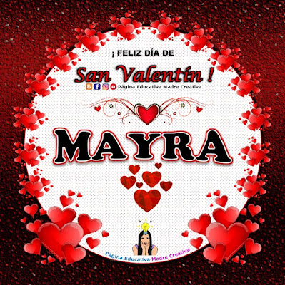 Feliz Día de San Valentín - Nombre Mayra