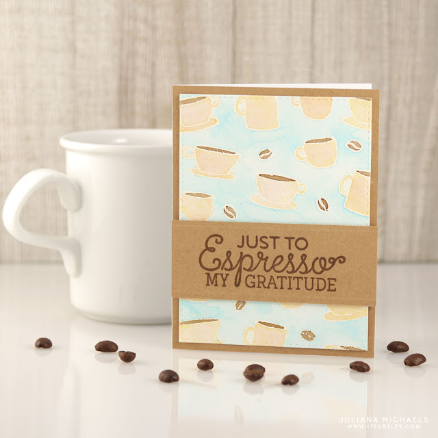 Espresso Gratitude Card by Juliana Michaels