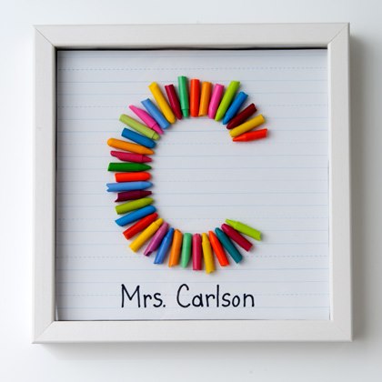 Colorful Crayon Letter