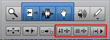 Pro Tools Edit Curson and Playback Controls