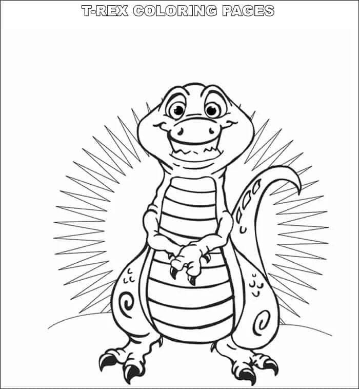 Baby T Rex Coloring Pages