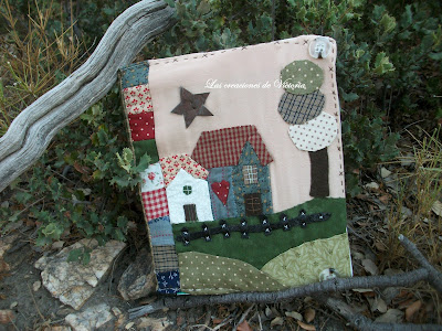 Las creaciones de Victoria. Country.Patchwork.Funda libreta