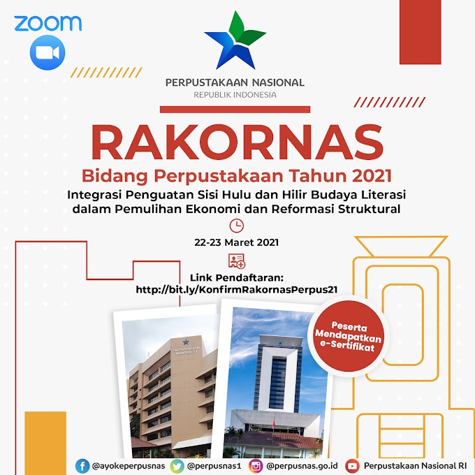 Informasi Rakornas Perpustakaan Nasional RI tahun 2021