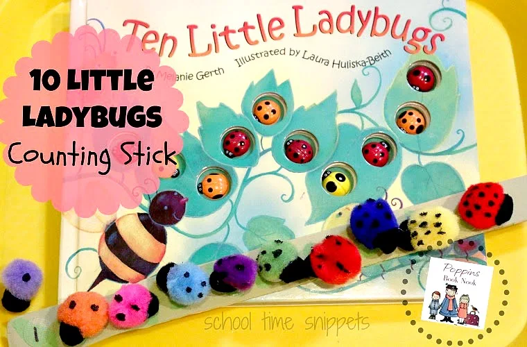 10 Little Ladybugs Preschool Math Activity