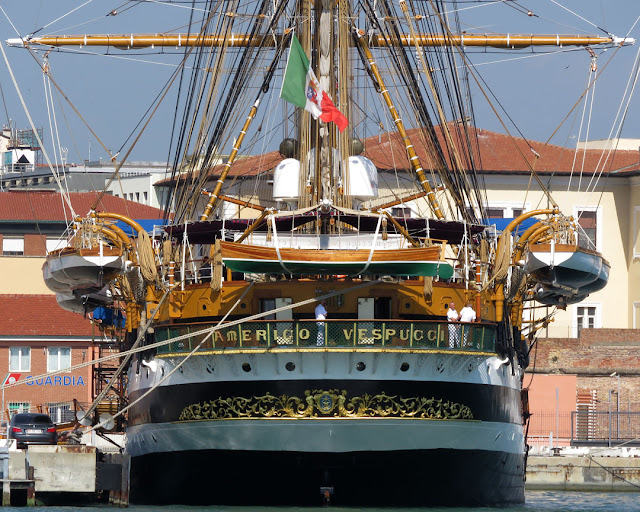 Training ship Amerigo Vespucci A 5312, port of Livorno