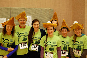 The entire Kilburn family of Franklin was among the almost 400 individuals who participated in last year’s Turkey Trot. They will be trotting again this year in support of the Franklin Food Pantry. Pictured, left to right, are Molly, Chris, Maddy, Bridget, Tom, Nate, and family friend Niamh O’Sullivan of Cumberland, RI.