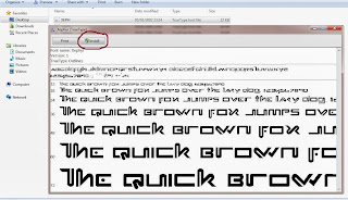 Install Font Windows
