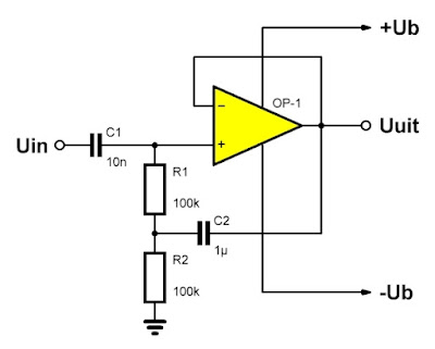 Op-amp-spanningsvolger-09 (© 2022 Jos Verstraten)