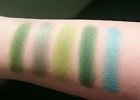 Swatches Inglot Lidschattenpalette 