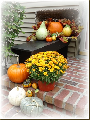 Basket on porch