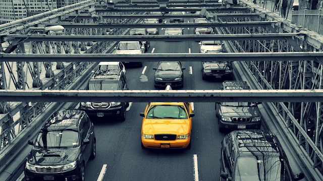 New York Yellow Cab HD Wallpaper