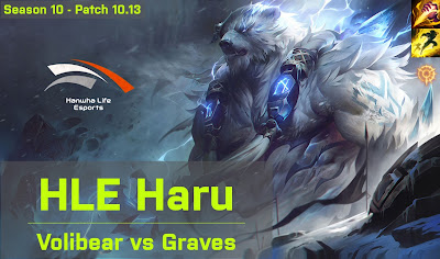 HLE Haru Volibear JG vs Graves - KR 10.13