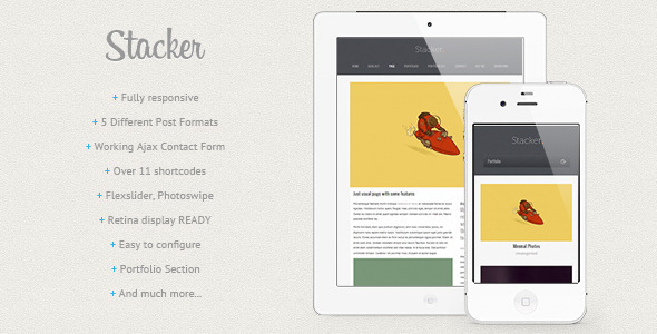 Stacker - Responsive Wordpress Theme - ThemeForest Item for Sale