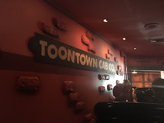 Toontown Cab Co Sign Roger Rabbit Car Toon Spin Ride Disneyland