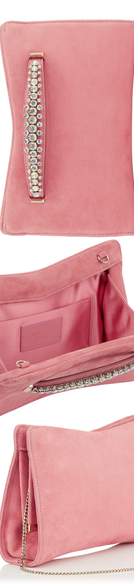 JIMMY CHOO VENUS CLUTCH IN PINK
