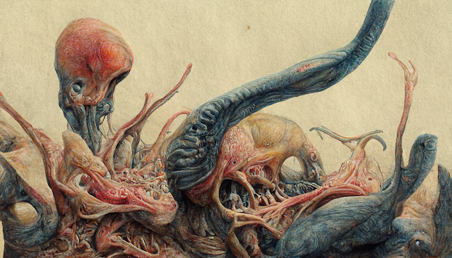 Scientific Drawings of Strange Alien Animals