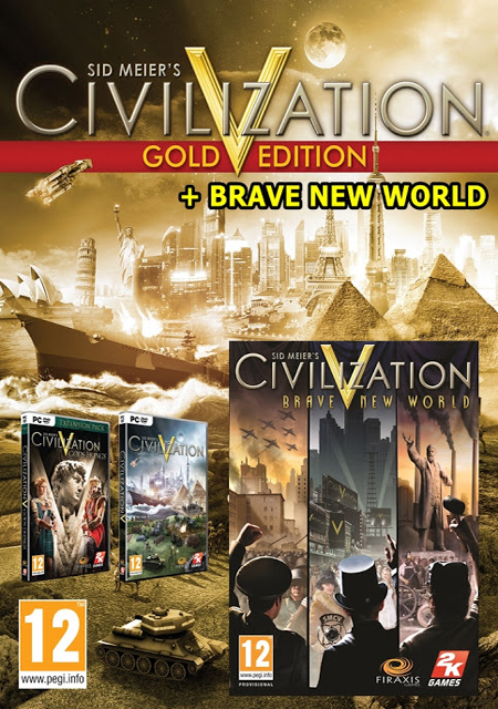 Civilization V : Gold Edition + Brave New World 