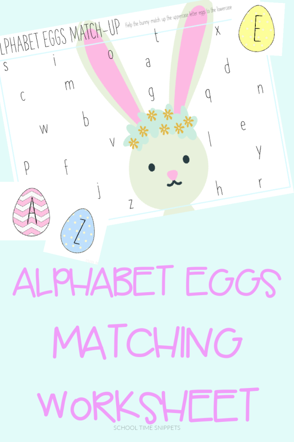 ABC MATCHING WORKSHEET FOR SPRING