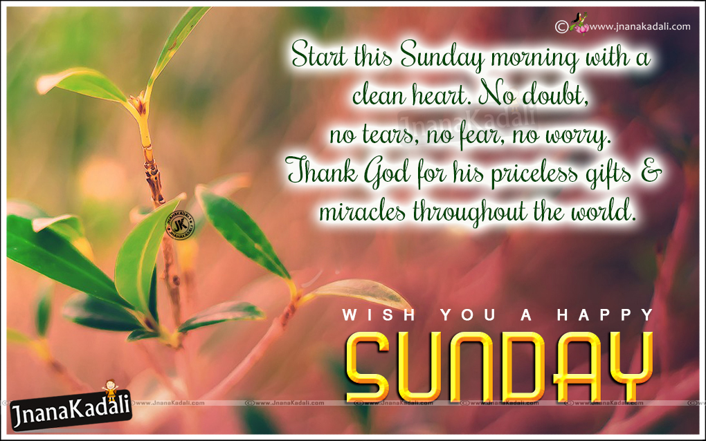 Happy Sunday Inspirational Messages in English-English Quotes | JNANA