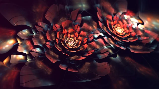 Abstract Flowers Of Elysium Desktop Wallpaper