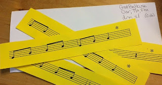 Envelope Game for Beginning Band or General Music: Great idea to work on inner hearing and reading!