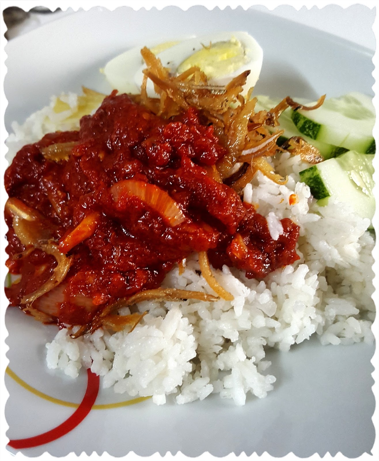 Resepi Nasi Lemak & Sambal Ikan Bilis (Coconut Milk Rice 