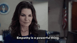 empathy is powerful and painful gif