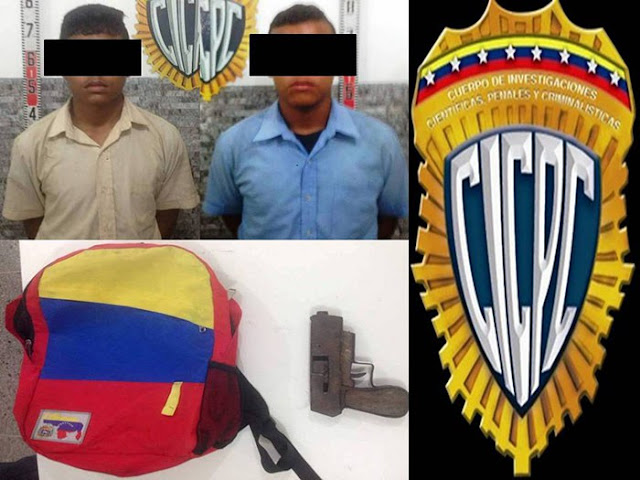 Detenidos en liceo adolescentes armados que robaban a sus compañeros. Delta Amacuro.